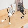 Octopus Suction Cup Mini USB Fan: Silent for Office, Dorm, Kitchen, and Desktop Use