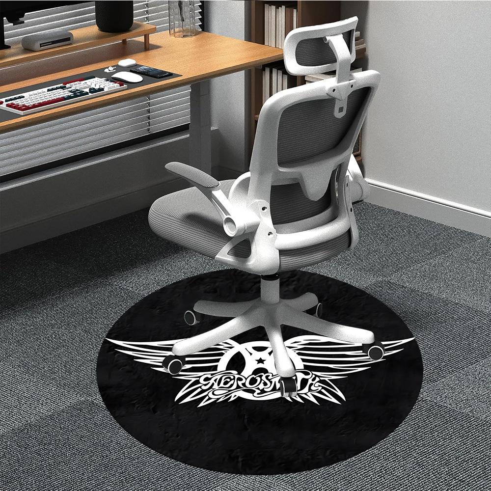 

1pc Aerosmith, Music Band LogoChair Carpet for Office, Non-slip, Soft and Durable Office Rug for Interior Decoration, Perfect for Office yy250925170 80cm by 80cm