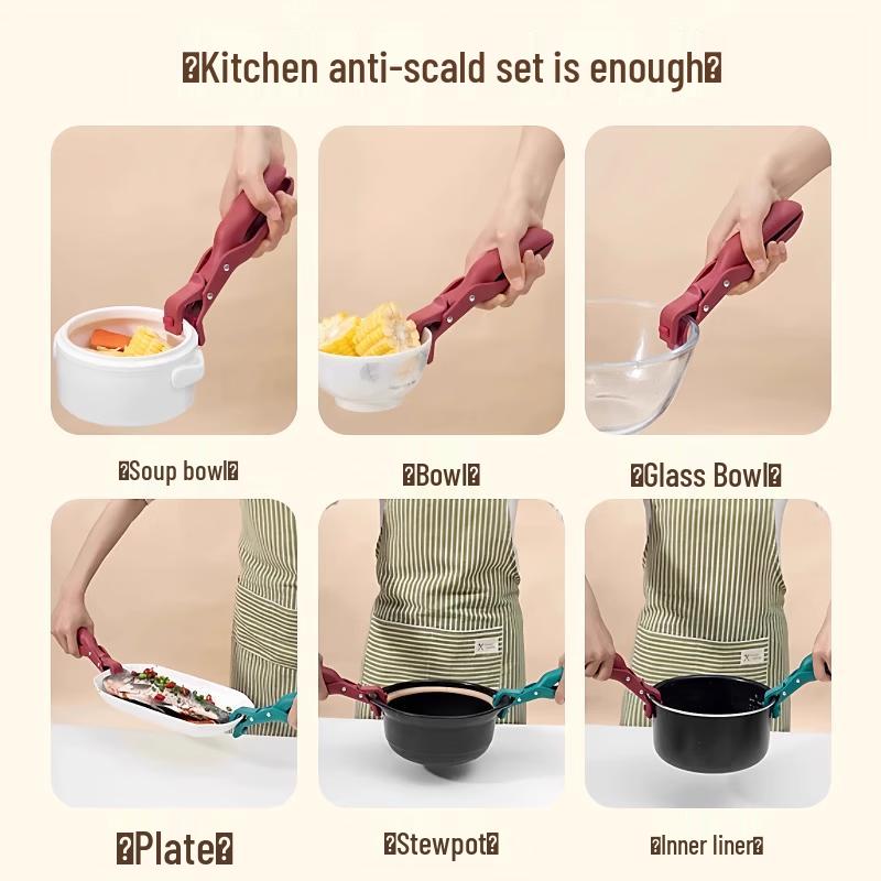 Stainless Steel Anti-Scald Kitchen Tongs