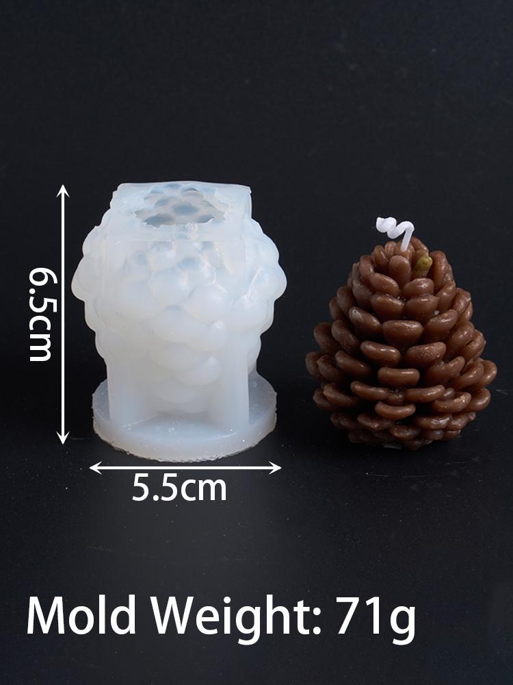 

Рождественское украшение Форма для свечи в виде сосновой шишки Сделай сам Ароматические свечи Мыло Силиконовые формы Гипс Смола Изготовление поделок Дом Декор Рождественские принадлежности