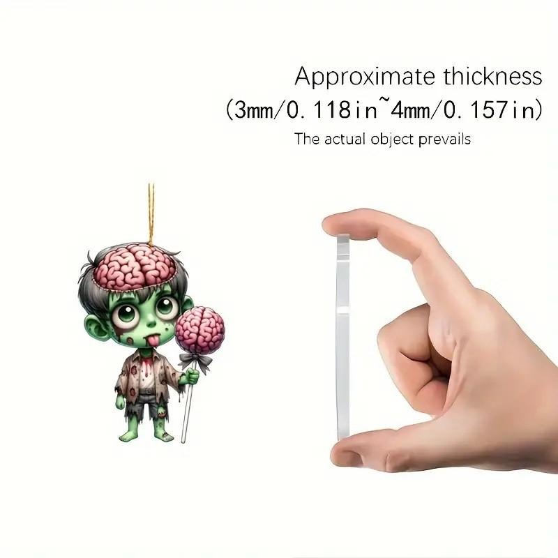 Acrylic Cartoon Adorable Car Rearview Mirror Accessory Colorful Interior Decor Hanging