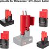 Fuse Battery Adapter 12AWG Wire Battery Conversion Kit Power Connector for Milwaukee M12 Robot