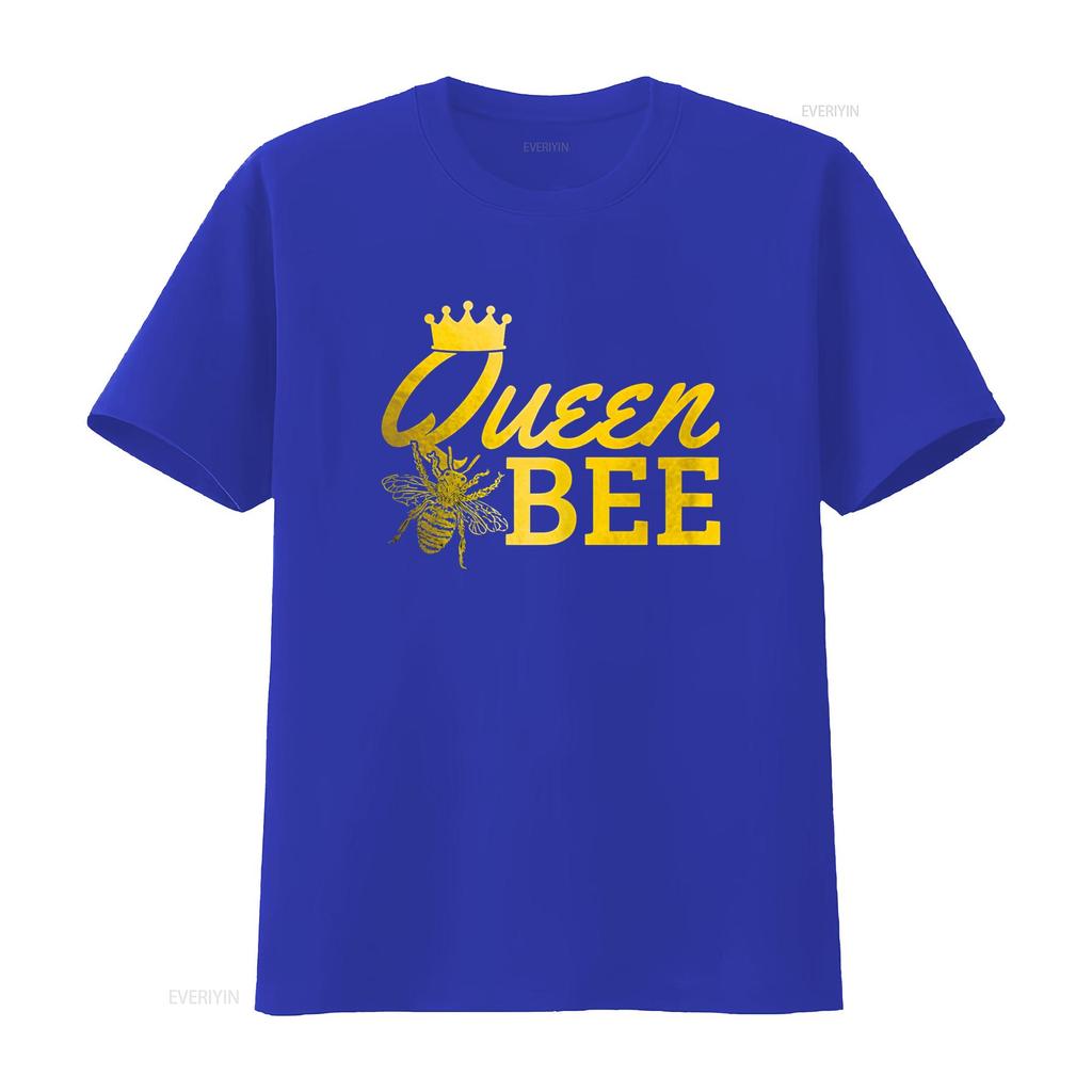 Womens Queen Bee Beekeeper Beekeeping Vintage Funny Cute Girls T Shirt Vintage Washed Versatile Fashion Breathable Graphic