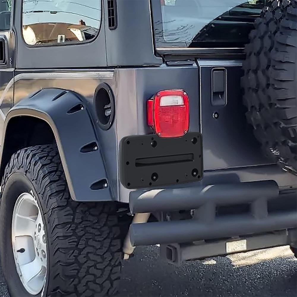 Bil Bakre Skiltramme For Jeep Wrangler TJ 97-2006 Bakre Skiltholder Deksel Tilbehør Erstatt #55174994