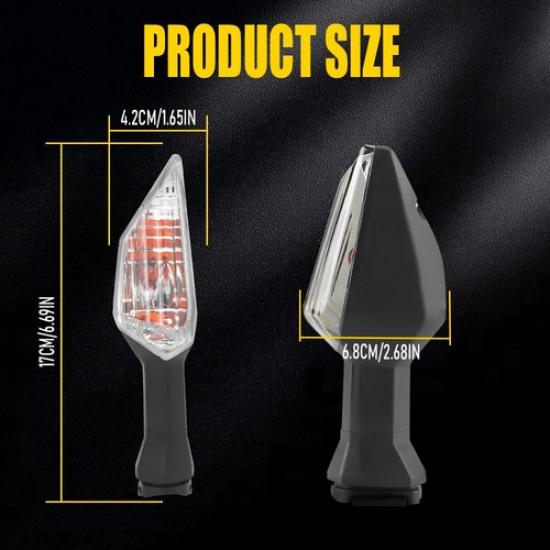 2X Motorcycle Turn Signal Blinker Light Indicator For KAWASAKI Z NINJA KLR 650 A