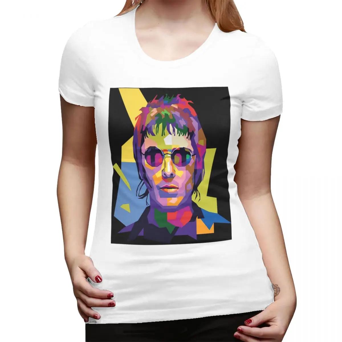 

Liam Gallagher TShirt for Women ONeck Streetwear T Shirts Womens Tees Short Summer Clothes Tops S