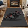 "Futuristic Motorcycle Racer" Patterned Carpet, Non Slip Mat Suitable for Living Room and Bedroom Sofas