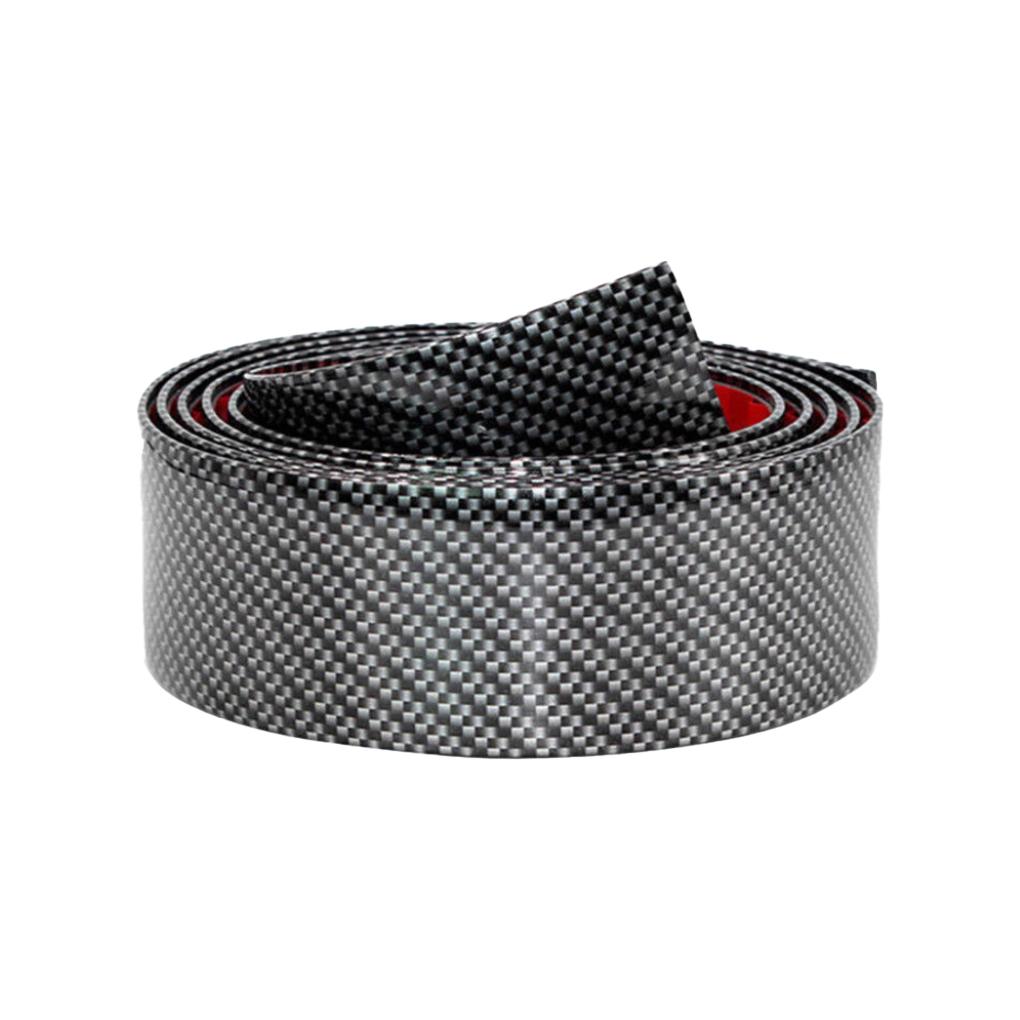 3D Carbon Fiber Aufkleber Auto Schwelle Schutzfolie Anti Scratch Wasserdicht Matt Schwarz Nano Aufkleber für Autokarosserie