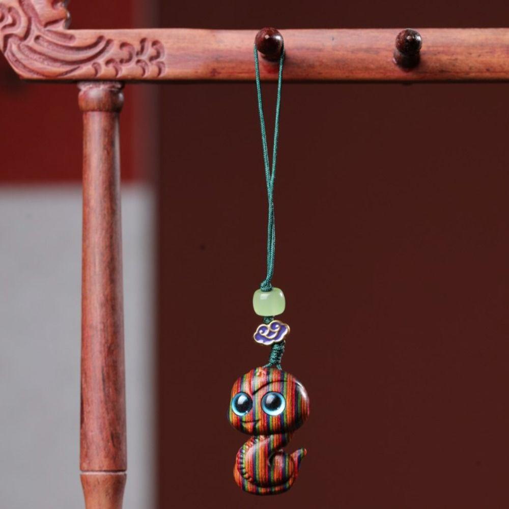 2PCS  Snake Keychain Lucky Bag Phone Chain Creative Snake New Year Pendant  Collection