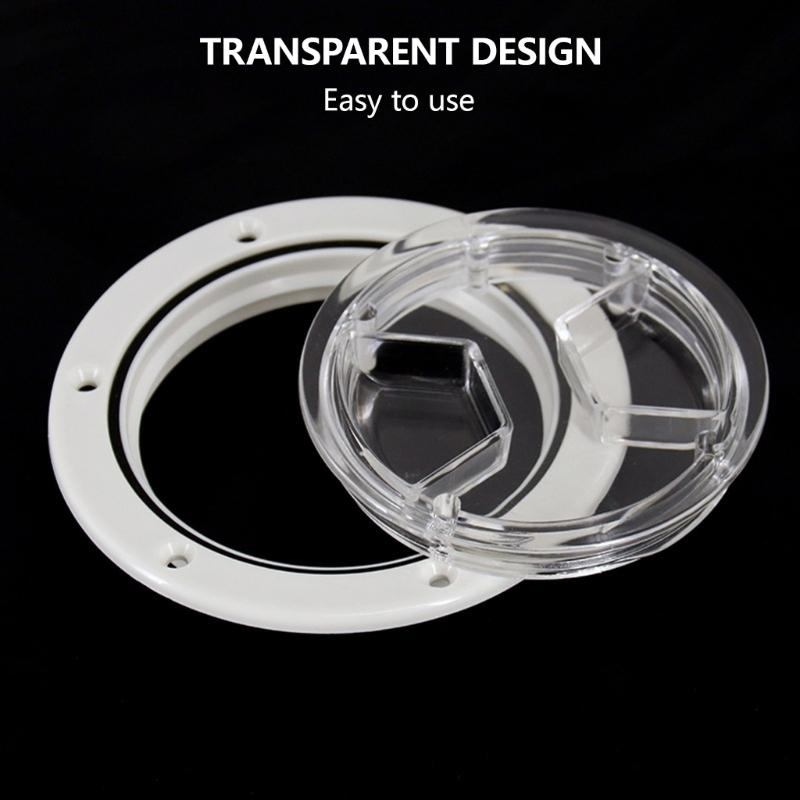 4"/6" Deck Lid Deck Cover for Yacht Marine Boat Screw Out Access Cover Round Inspection Cover