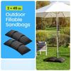 Umbrella Base Weights Outdoor Fillable Sandbags Weatherproof Patio Furniture Weights For Umbrella Stand For Garden-T02C