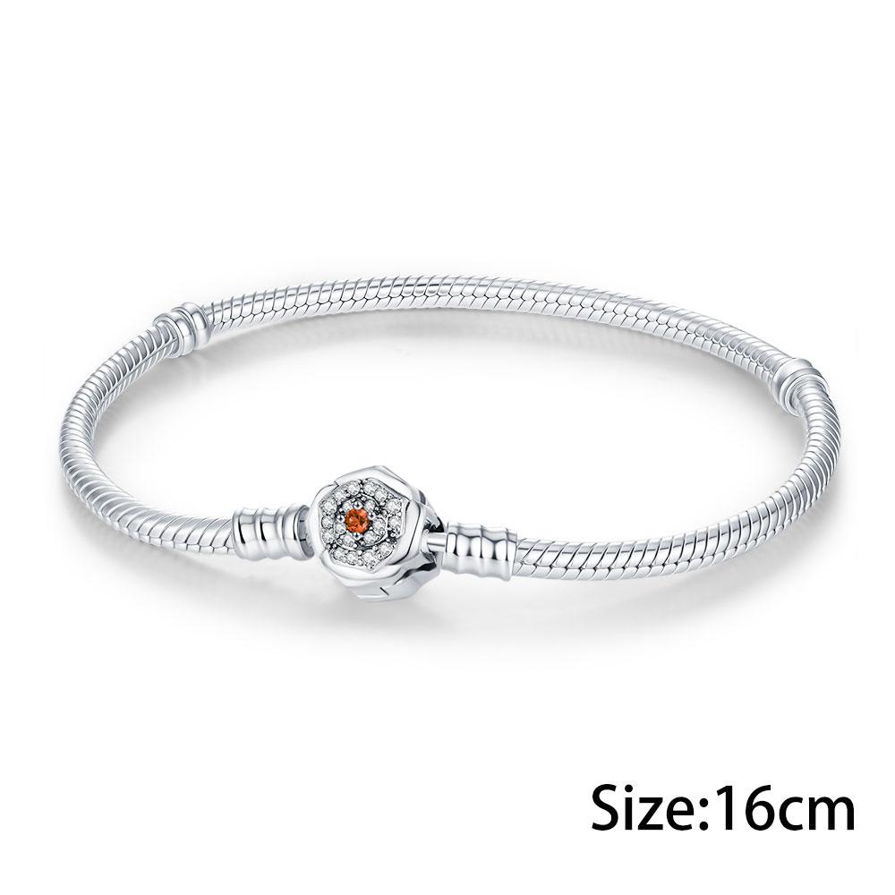 Elegant Rose Charm Fit Bracelet Diy For Women Daily Wear Romantic Fashion Flower Pendant Love Gift Originalcopper Bead