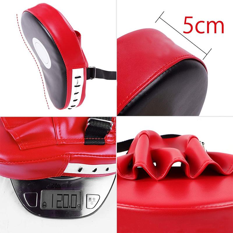 2 Stück Gebogene Boxsäcke Taekwondo Muay Thai Karate Erwachsene Kinder Pu Trainingspratzen Pads Boxausrüstung Fokus Sandsäcke