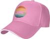 Retro Otter Sunset Lover Gift Baseball Cap Vintage Polyester Adjustable Casual Cap For Adults