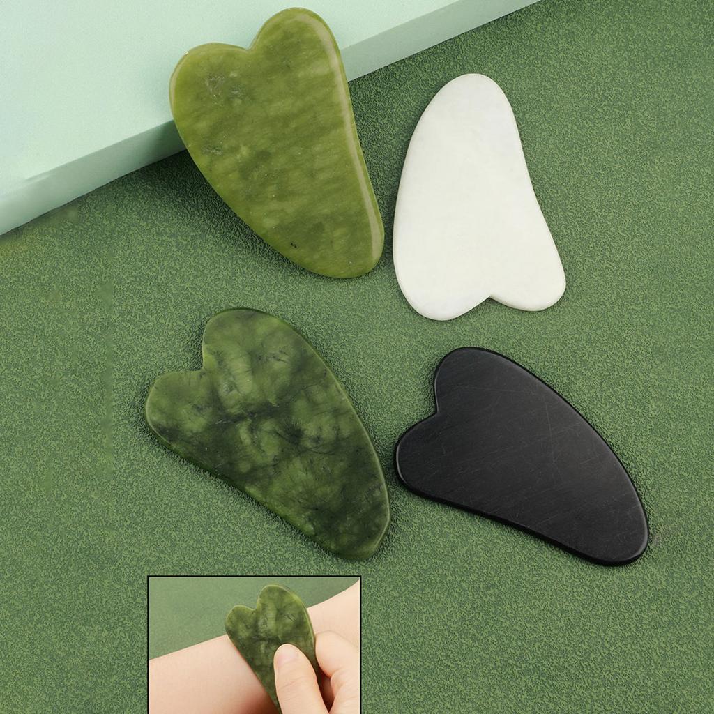 3-in-1 Jade Roller And Gua Sha Set,Roller With Eye Massager,Ridged Massager,Facial Tools For Skin Care Routine And Puffiness