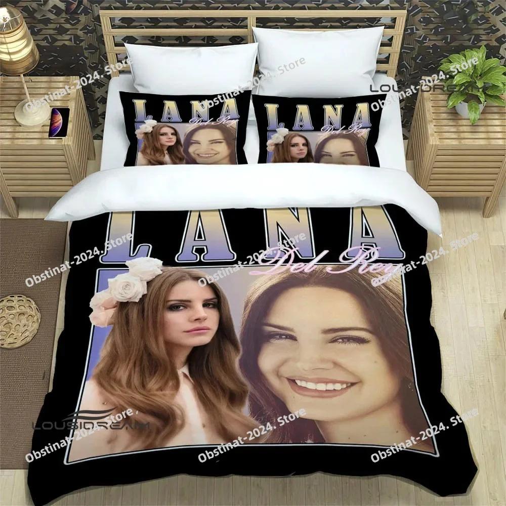 Lana Del Rey Bettwäsche Set Druck Mit Kissenbezug Bett Weiche Bettdecke Weich Einzel Doppel Queen Super King-Größe Abmessungen Abmessungen Luxuriöses Geburtstagsgeschenk