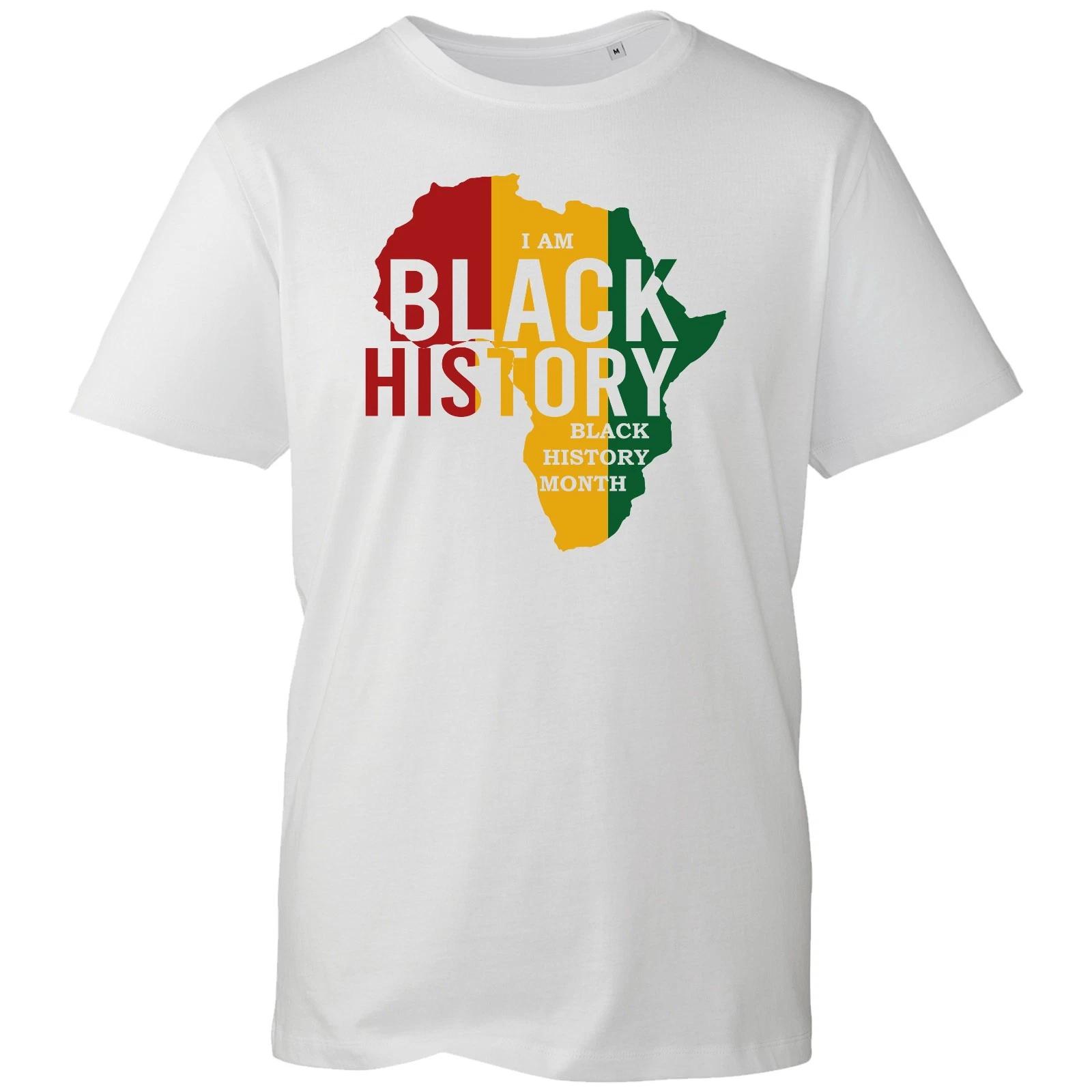 I Am Black History Celebrating Black History Month African Map Graphic T-Shirt XL
