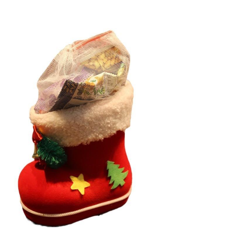 Christmas Halloween Day Gift Decorations Gift Bag Small Boots Candy Box Gift Bag Christmas Socks