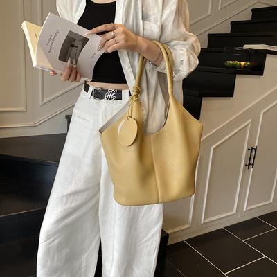 New Summer Armpit Bag Large-capacity Storage Bag Fashionable Niche Tote Bag Solid Color Mother and Child Women's Bag