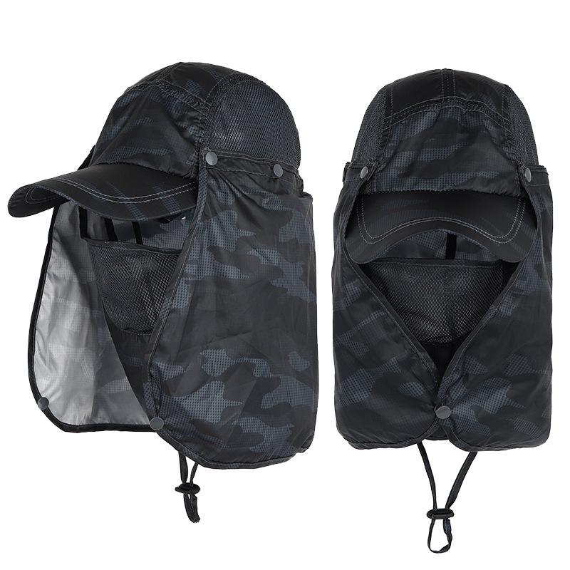 Unisex Quick-Dry Sun Protection Hat for Hiking, Fishing, and Outdoor Activities with Face and Neck Coverage