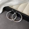 Korean Style Frosted Polka Dot Ear Cuff Hoop Earrings for Women - Versatile Elegance for All Face Shapes