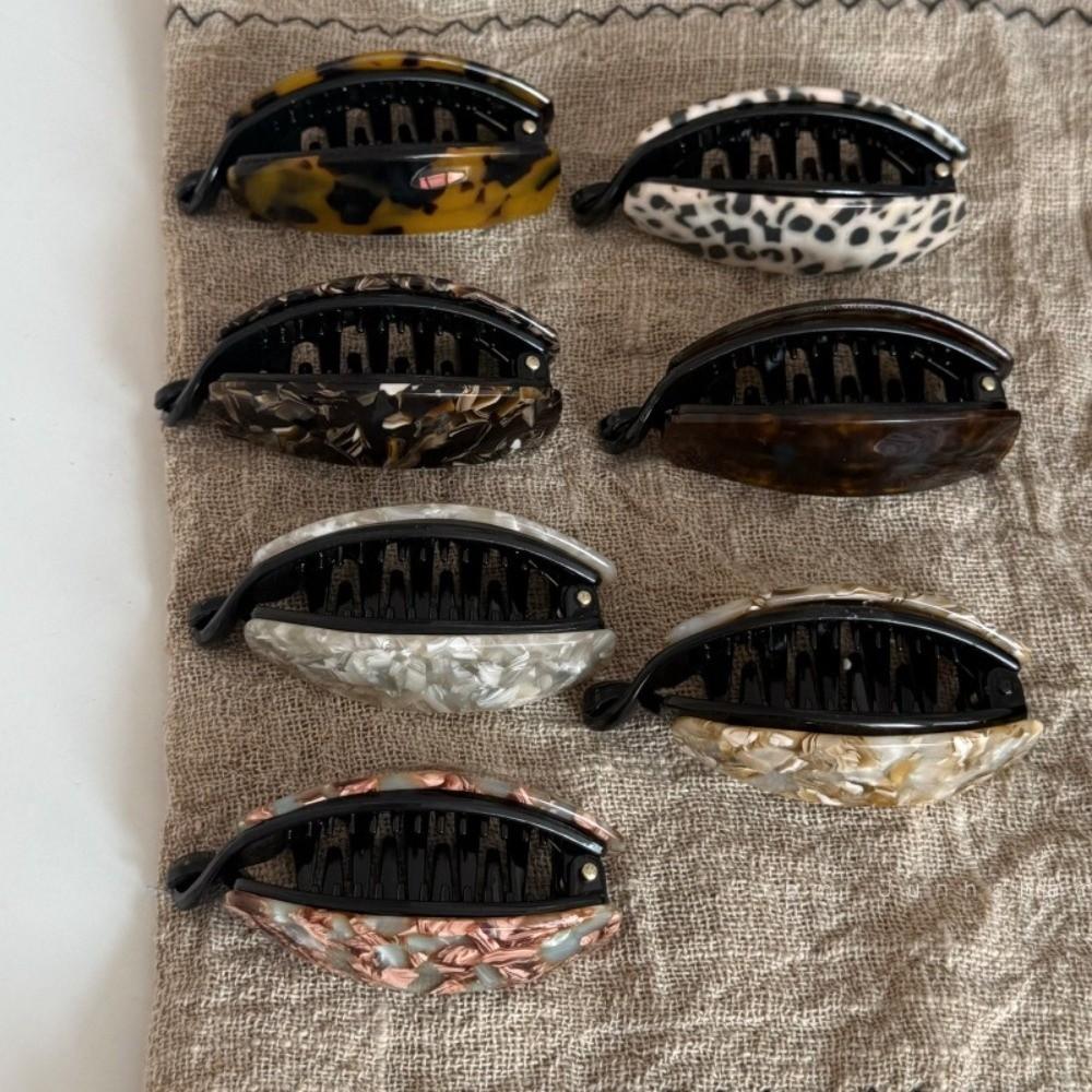 Curved Banana Shape Banana Hair Clip Spring Hinge Vertical Hair Clip Hair Claw Clip Half Up Styles