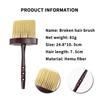 1 Professional Ultra Soft Cork Long Handle Neck and Face Dust Removal Cleaning Brush, Salon Hairstyle Tool Brush