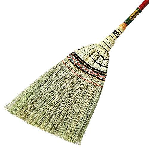 Azuma Industries Takumi Broom, Short Handle, Handwoven Tatami Broom Made with Broom Grass, Utilizing the Quality of the Material for a Comfortable Swe