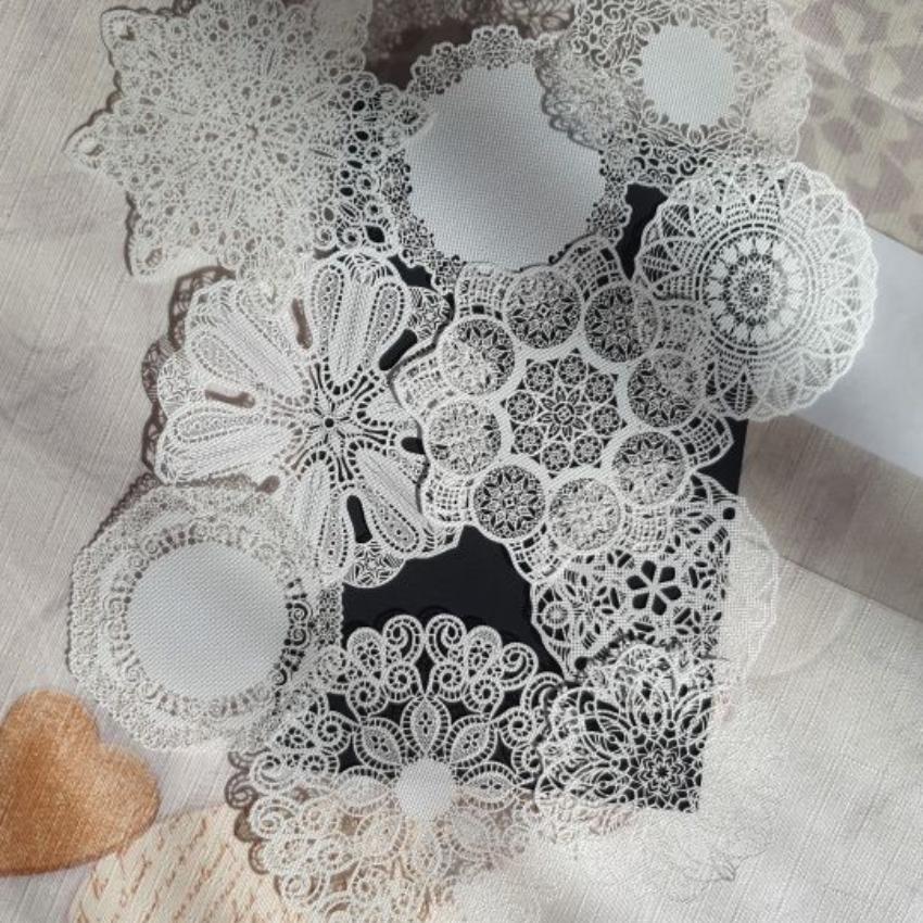 10 Pezzi Cerchio Mandala Pizzo Carta Tovagliette Sottopiatti Matrimonio Festa Decorazioni Forniture Scrapbooking Fai da Te Artigianato