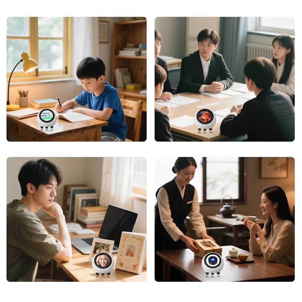 DeepSeek AI Voice Chat Robot ESP32-S3 1.28inch LCD Display N16R8 Electronic EYE Clock Desktop Assistant For XiaoZhi for Home