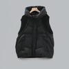 European large-size women's cotton vest Korean version loose and versatile splicing design thickened warm commuter wind outer wear vest