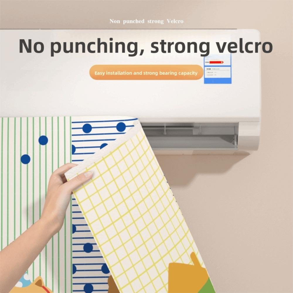 Waterproof Dust-proof Cover Cartoon Hanging Air Conditioner Cover  Wall Decor