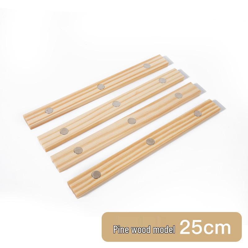 

Магнитная полоса из массива дерева для демонстрации каллиграфии и картин - Сильная присоска для настенного крепления