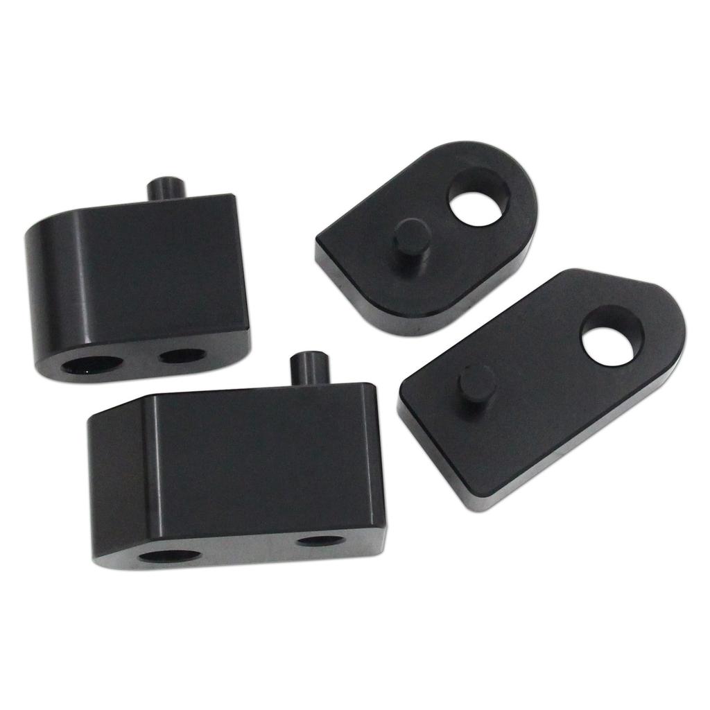 Aluminum Footpeg Spacer Floorboard Extension Kit Offering 1 To 1.5Inch Extension For Improved Leg Room On Motorcycle