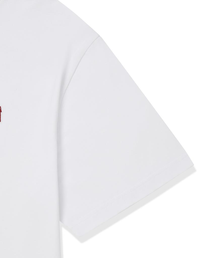 BROWNBREATH Tag Palm Circuit Tee - White