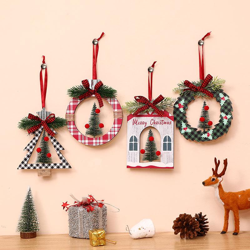 Cross-border Cedar Christmas Tree Ornaments Set