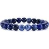 Brazilian Red Agate and Tiger Eye Volcanic Stone Bracelet with Cat's Eye Beads for Men and Women
