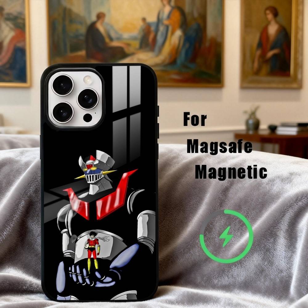 Animation UFO R-Robot G-Goldorak-K Phone Case For iPhone17,16,15,14,13,12,11 Plus,Pro Max Magnetic For Magsafe Wireless Charging