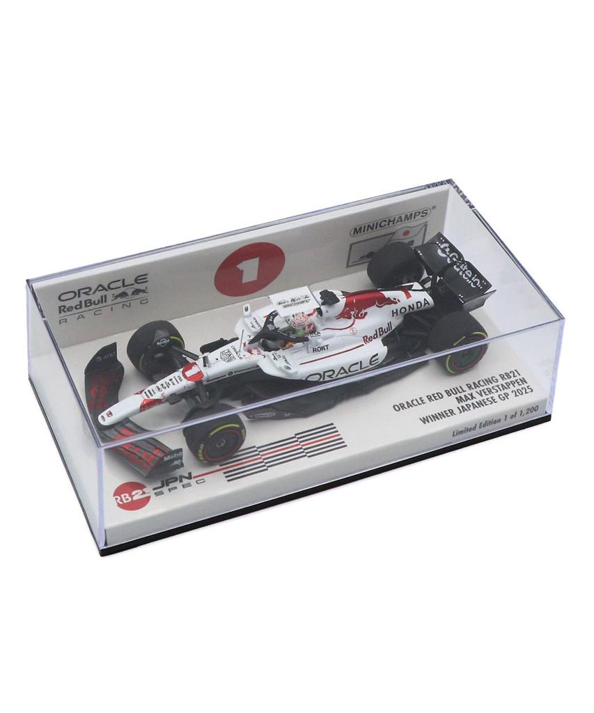 Minichamps x Kyosho Special Edition Scale Oracle Red Bull Racing Honda RB21 Max Verstappen 2025 F1 Japanese Grand Prix Winner Miniature Model Car