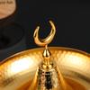 Golden Moon Metal Tray Candy Trays Fruit Plate Dried Fruit Platter Jewelry Tray Snack Plate Pastry Plates Decorative Bowl Dish