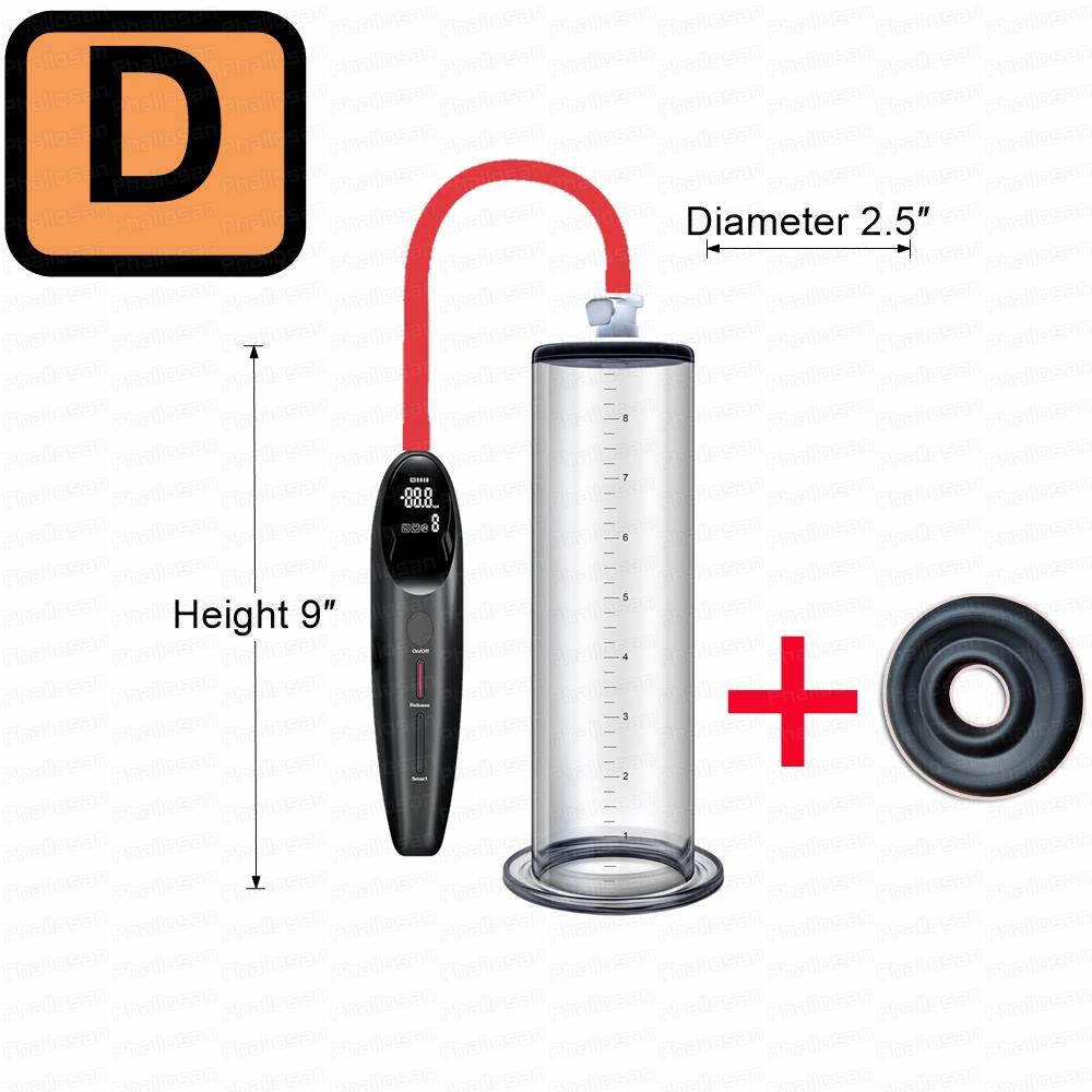 Smart Electric Penis Pump Vacuum Penis Enlarger Sex Toys For Men Acrylic Cylinder Dick Pump Penis Extender Trainer