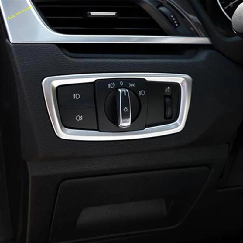 Fensterheber Abwärts-Steuertasten Scheinwerfer Schalter Abdeckung Zierleiste Für BMW X1 F48 2016 - X2 F39 2018 - Autozubehör
