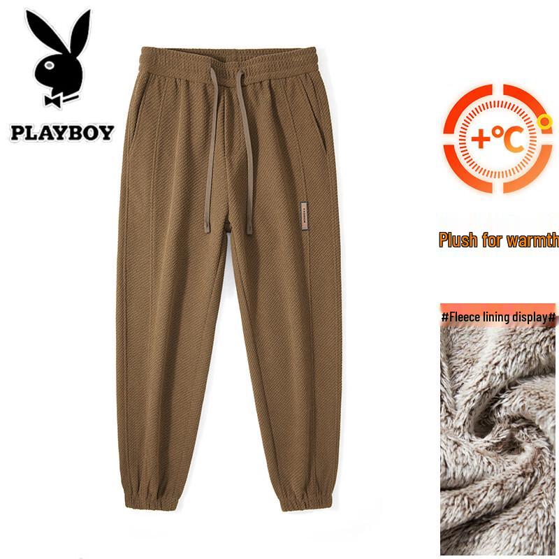 PLAYBOY Herren Jogginghose mit Kordelzug, Freizeit Hose