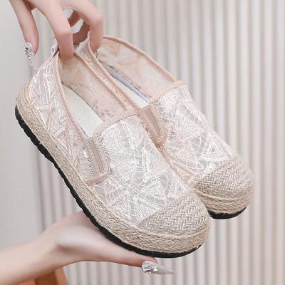 Fashion Spring/Summer  New Women's Fashion Versatile Fisherman Shoes with Shallow Mouth Cover and Soft Bottom Mesh Breathable Shoes