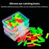 30/50PCS Fluorescent Fishing Float Bobbers - Foam Strike Indicator Buoyancy Balls for Freshwater Saltwater Fishing Accessories