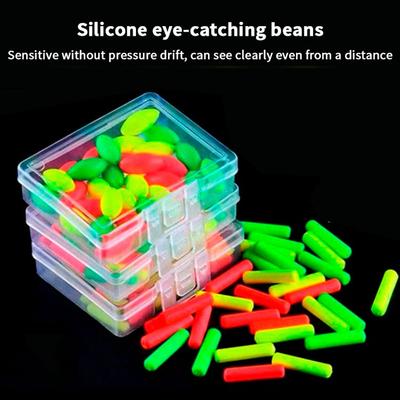 30/50PCS Fishing Float Bobbers Fluorescent Drift Ball Foam Strike Indicator Fishing Floating Buoyancy Balls Fishing Accessories