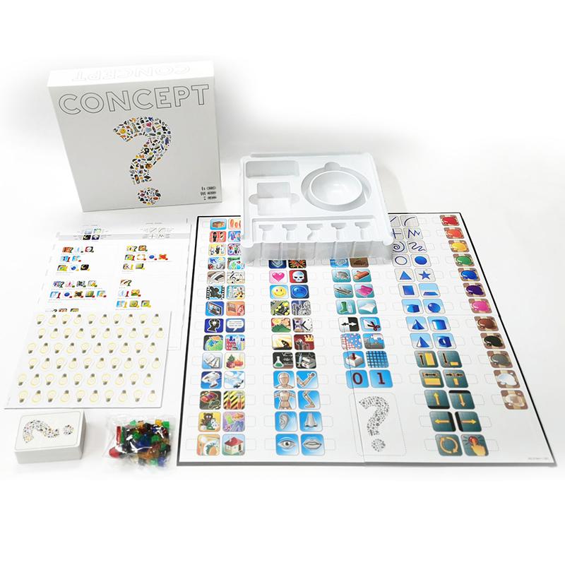 Concept Word game 4-12 person 10 minute family game, best friend gathering game