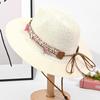 Summer Hat Ladies Beautiful Sun Hat Sunscreen Big Brim Show Face Small Woven Straw Hat Seaside Beach Sun Hat