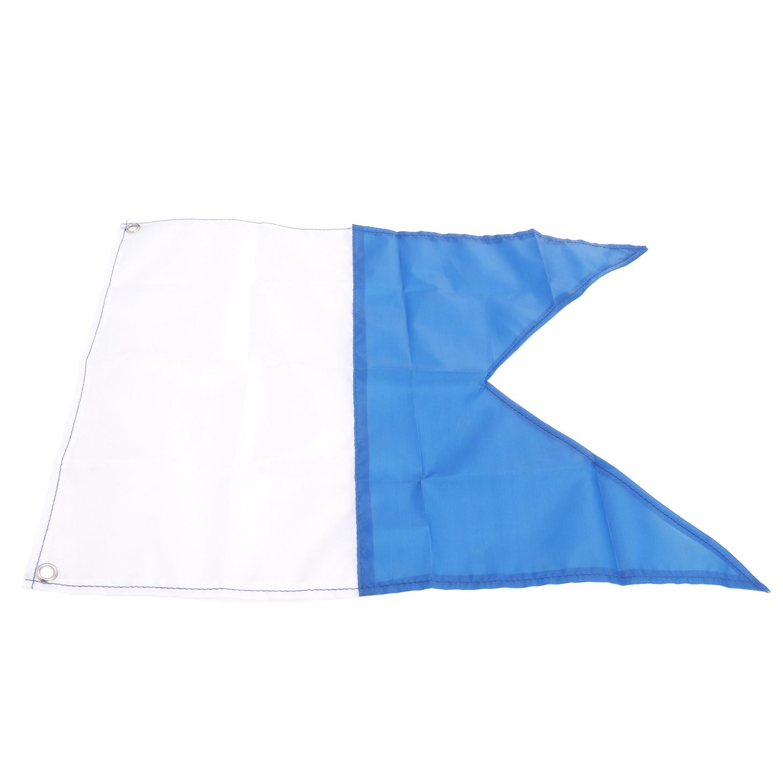 

49x35cm Blue White Diving Flag Scuba Dive Flag for Snorkeling Underwater Activities