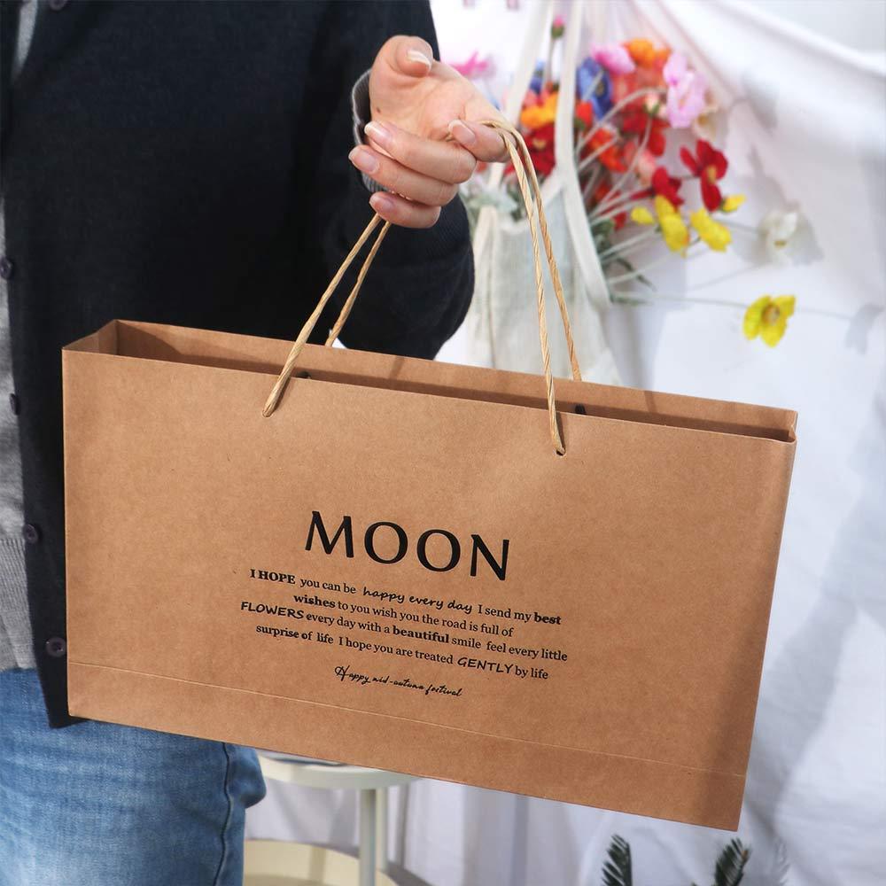 

8 Grids Mid Autumn Festival Mooncake Box Handmade Handbag Packaging Boxes Portable Kraft Paper Gift Handheld Bag Festival 5x5x5cm